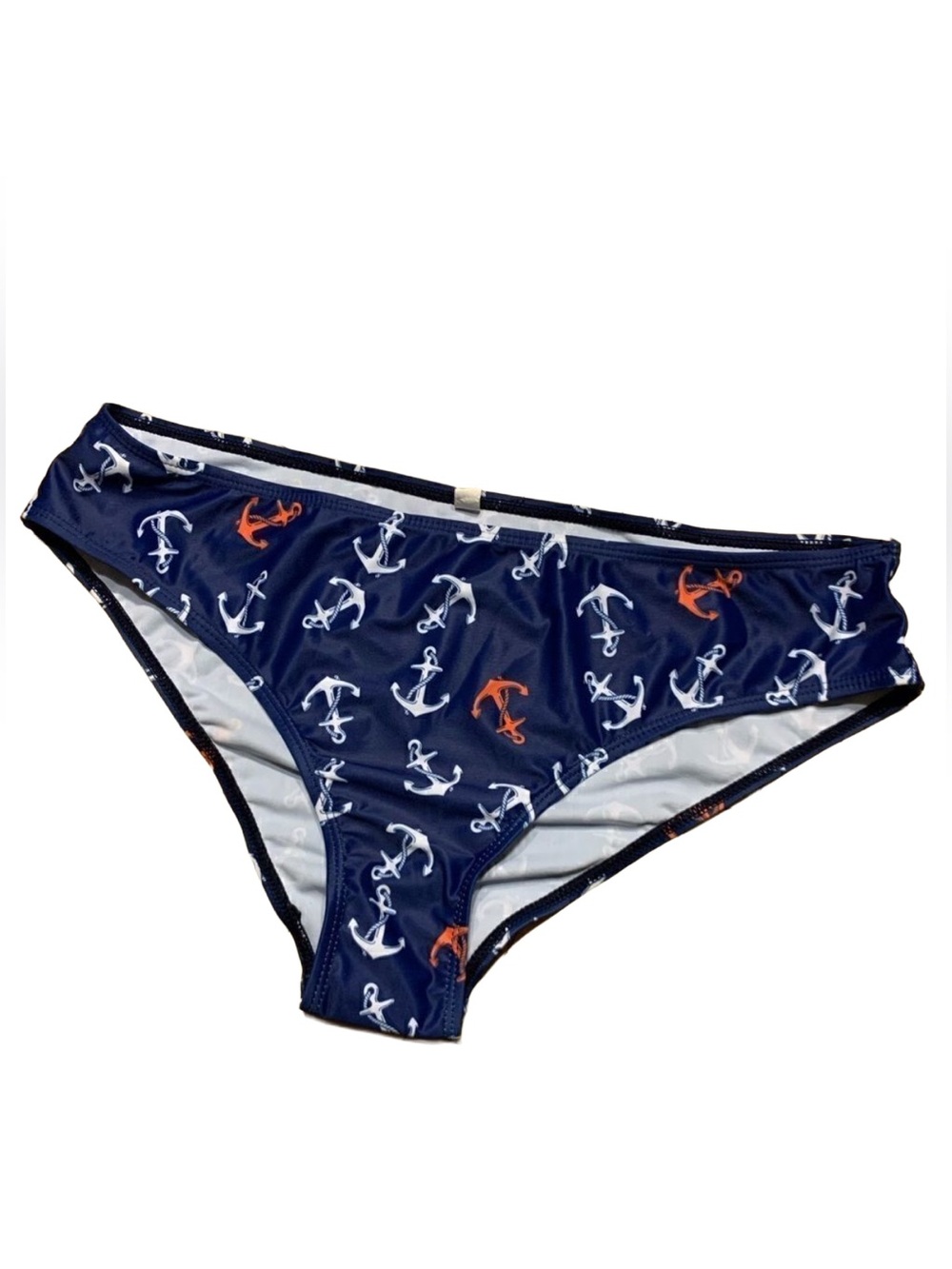 Anchor Print Bikini Bottom Navy Red White Size XXL Nautical Preppy NWOT